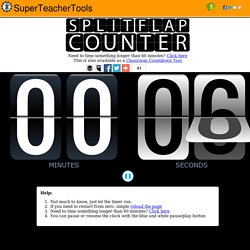 Free Split-Flap Classroom Timer Tool