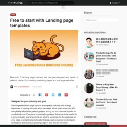 Free to start with Landing page templates