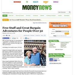 Free Stuff and Bargains For People Over 50