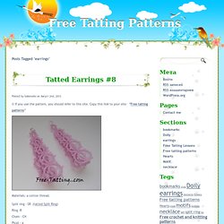 Free Tatting Patterns » earrings