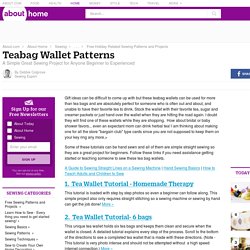 10 Free Tea Bag Wallet Patterns