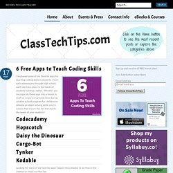 6 Free Apps to Teach Coding Skills