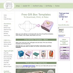 Free Gift Box Templates to Download, Print, & Make
