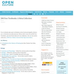 Open Culture 150 Free Textbooks