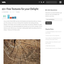 20+ Free Textures for your Delight