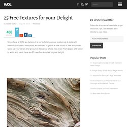 25 Free Textures for your Delight