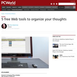 5 free Web tools to organize your thoughts
