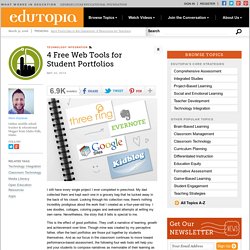 4 Free Web Tools for Student Portfolios