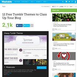 12 Free Tumblr Themes to Class Up Your Blog