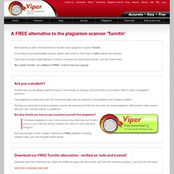 FREE Turnitin Alternative - A Real Alternative To Turnitin