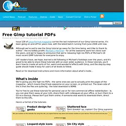 Free Gimp tutorial PDFs