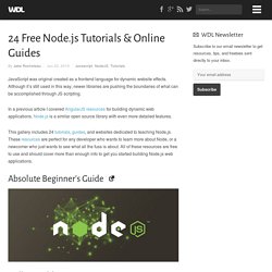 24 Free Node.js Tutorials & Online Guides