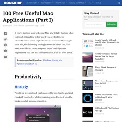 100 Free Useful Mac Applications (Part I)