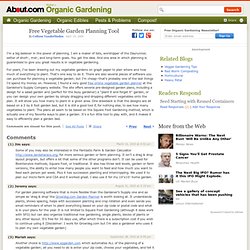 Free Vegetable Garden Planning Tool