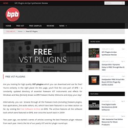 Free VST Plugins!