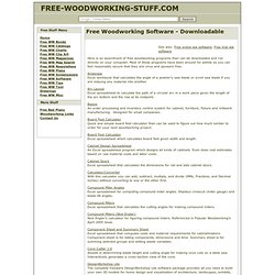Free Woodworking Software