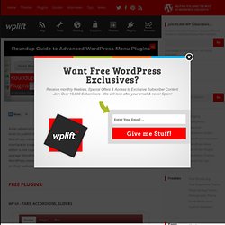 Free WordPress Menu PluginsWPLift