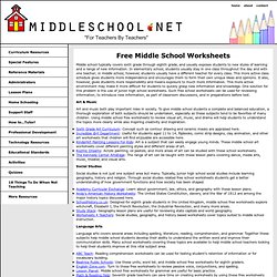 Free Worksheets: Get Middle School Free Worksheets