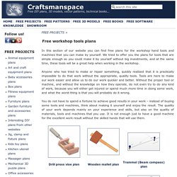 Free Workshop Tools Plans