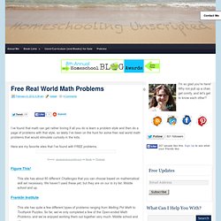 FREE Real World Math Problems for Homeschool