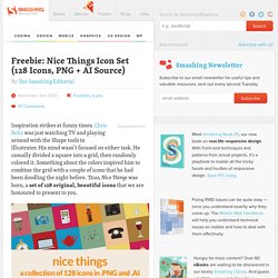 Freebie: Nice Things Icon Set (128 Icons, PNG + AI Source)