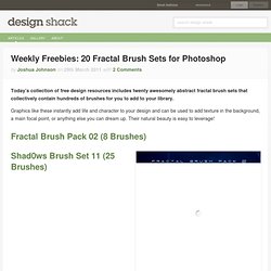 Weekly Freebies: 20 Fractal Brush Sets for Photoshop