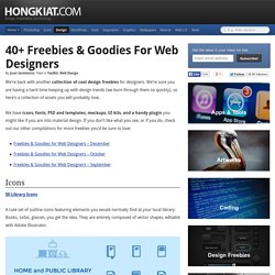 40+ Freebies & Goodies For Web Designers