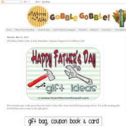 It's Written on the Wall: {Freebies} Father's Day: Cards, Printables, Cupcake Toppers & Cool Photo Card