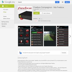 Free-BOX Compagnon - Ma Freebox
