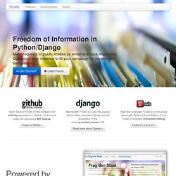 Froide - Freedom Of Information Software