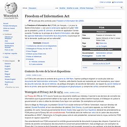 Freedom of Information Act