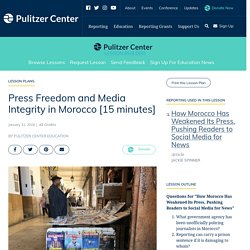 Press Freedom and Media Integrity in Morocco [15 minutes]