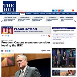 Freedom Caucus members consider leaving the RSC