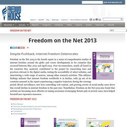 Freedom on the Net 2013
