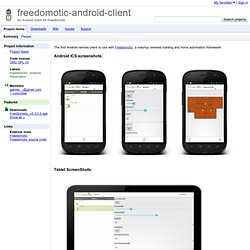 freedomotic-android-client - An Android client for Freedomotic