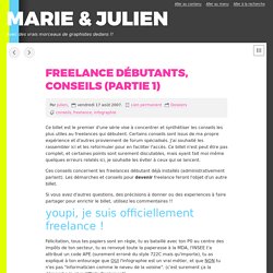 Freelance débutants, conseils (partie 1) - MARIE /// JULIEN