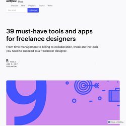 39 must-have tools and apps for freelance designers