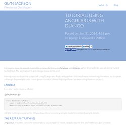Glyn Jackson - Freelance Django Developer Based in Manchester