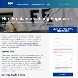 Hire On-Demand Freelance Cabling Engineers