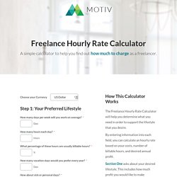 Freelance Hourly Rate Calculator by Motiv