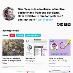 Ben Stevens Interactive Design