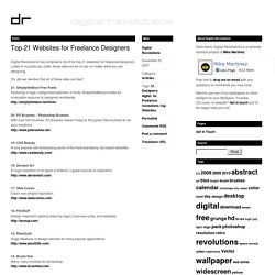 Top 21 Websites for Freelance Designers