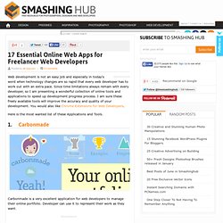 17 Essential Online Web Apps for Freelancer Web Developers