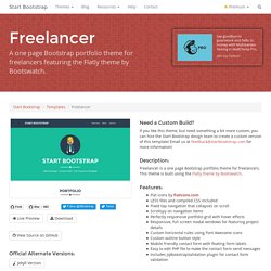 Start Bootstrap - Free Responsive One Page Portfolio Theme for Bootstrap 3