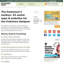 The freelancer’s toolbox: 33 useful apps & websites for the freelance designer