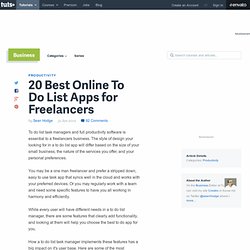20 Best Online To Do List Apps for Freelancers