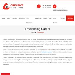 Freelancing Career at Creative IT Institute