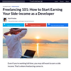 Freelancing 101: How to Start Earning Your Side-income as a Developer