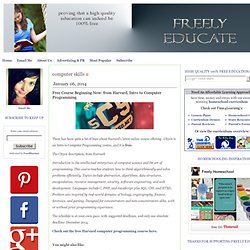 Freely Educate: computer skills