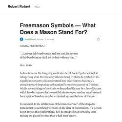 Freemason Symbols - What Does a Mason Stand For?